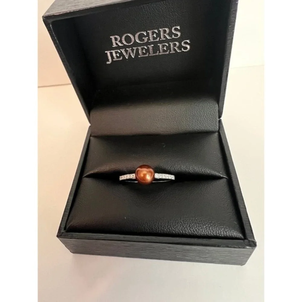 10KW‎ 1/10TW Brown Pearl RG Ring Coastal BOHO